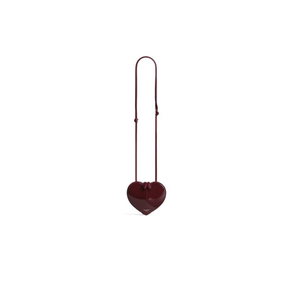 Alaia Women Le Cœur Small Bag In Patent Leather